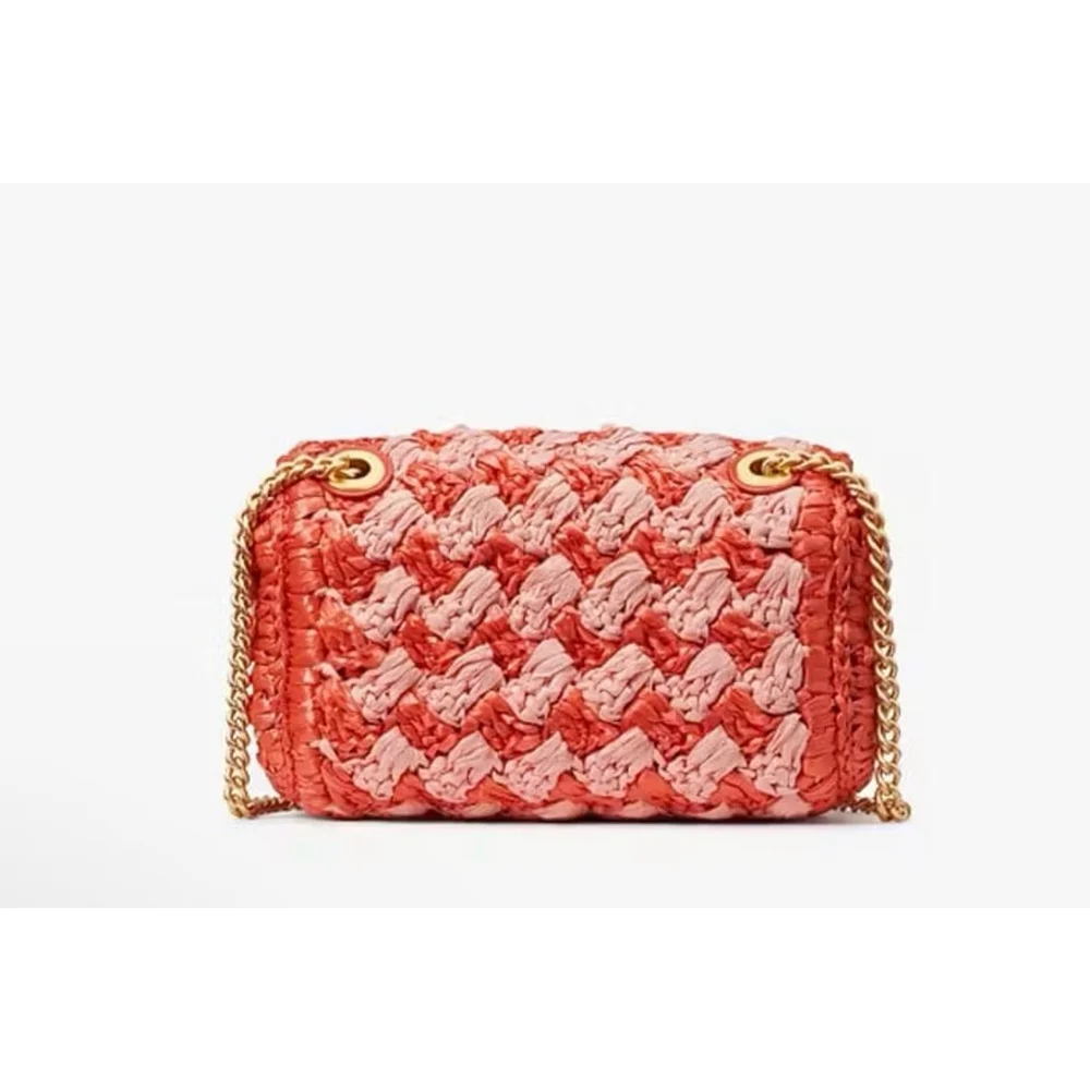 Kate spade Evelyn Striped Crochet Raffia Small Shoulder Crossbody